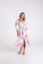 Load image into Gallery viewer, Two T's Anna Print Midi Dress
