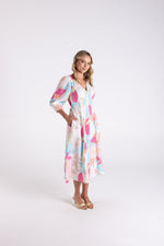 Load image into Gallery viewer, Two T's Anna Print Midi Dress

