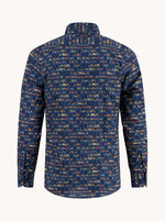 Load image into Gallery viewer, A Fish Named Fred - Liquor Store Print Shirt  - Navy - Mitchell McCabe Menswear
