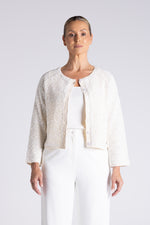Load image into Gallery viewer, Two T's Sequin Cardi - Milk
