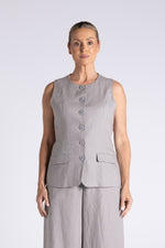 Load image into Gallery viewer, Two T's Abbey Vest - Dove
