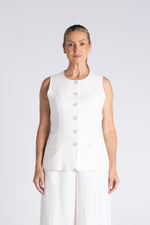 Load image into Gallery viewer, Two T's Abbey Vest - Milk
