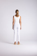 Load image into Gallery viewer, Two T's 7/8 Bengaline Pant - White
