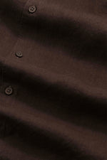 Load image into Gallery viewer, No Nationality Enzo Linen Shirt - Deep Truffle
