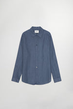Load image into Gallery viewer, No Nationality Enzo Linen Shirt - Bering Sea - Mitchell McCabe Menswear
