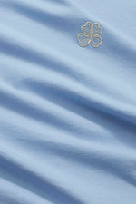 Load image into Gallery viewer, No Nationality Embro Tee - Cerulean
