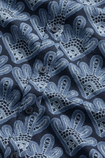 Load image into Gallery viewer, No Nationality Deon Short Sleeve Print Shirt - Navy Blue
