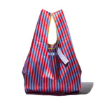 Load image into Gallery viewer, Puebco School Tie Fabric bag - Red and Light Blue - Mitchell McCabe Menswear
