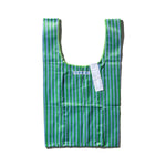 Load image into Gallery viewer, Puebco School Tie Fabric bag - Green and Light Blue - Mitchell McCabe Menswear
