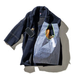 Load image into Gallery viewer, Puebco School Tie Fabric bag - Navy Blue and White - Mitchell McCabe Menswear
