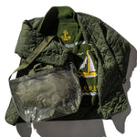 Load image into Gallery viewer, Puebco Covered Parachute Fabric Shoulder Bag - Olive - Mitchell McCabe Menswear
