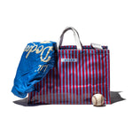 Load image into Gallery viewer, Puebco Covered School Tie Market Bag - Red/Light Blue - Mitchell McCabe Menswear
