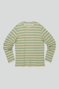 No Nationality Clive Tee - Green Stripe