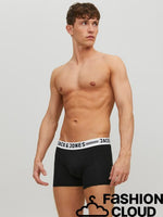 Load image into Gallery viewer, Jack &amp; Jones Sense 3 Pack Trunks - Black
