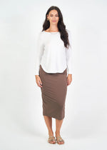 Load image into Gallery viewer, Lou Lou Adele Long Sleeve Bamboo Top - White - Mitchell McCabe Menswear
