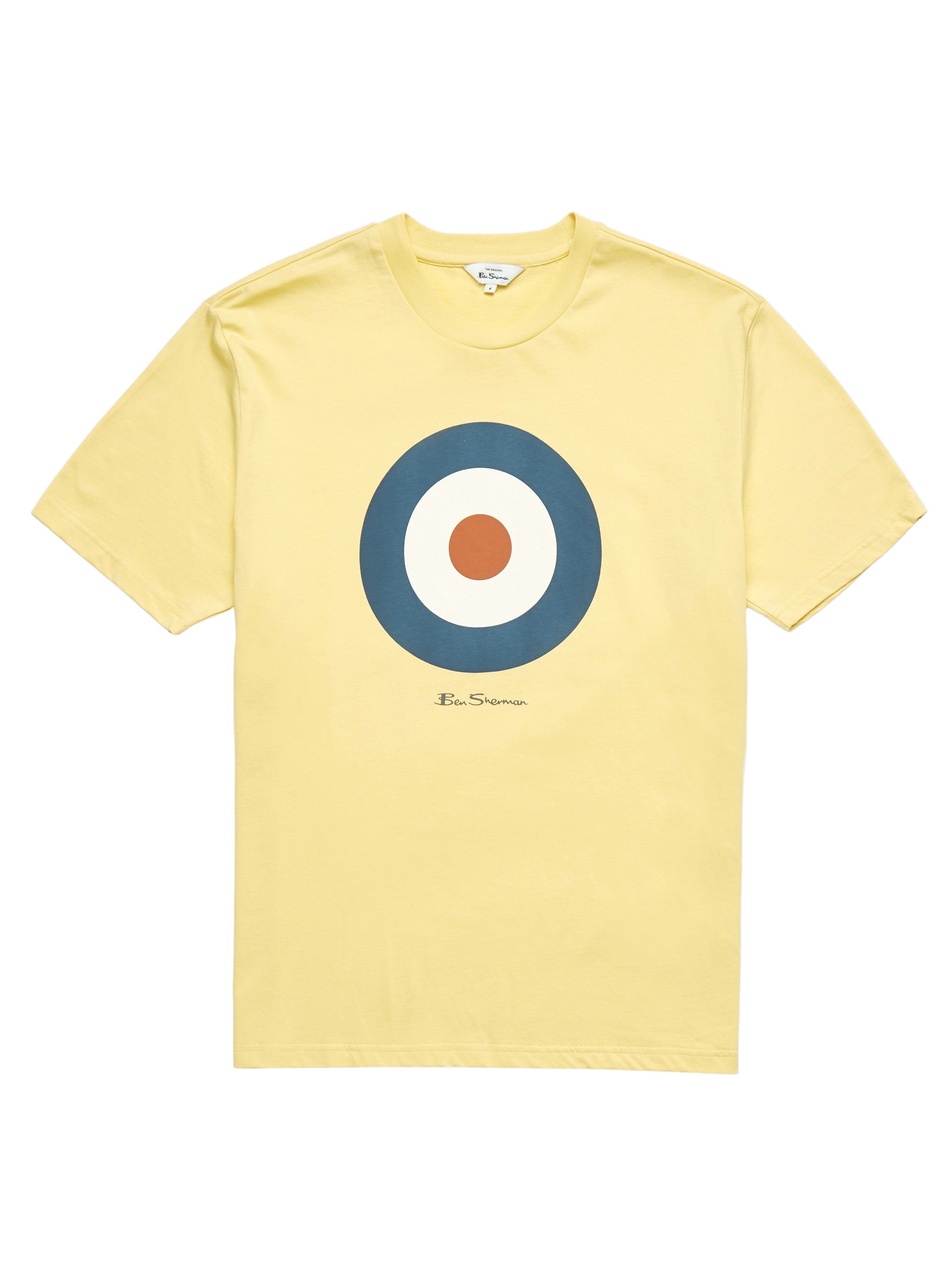 Ben Sherman Signature Target Print Tee - Lemon