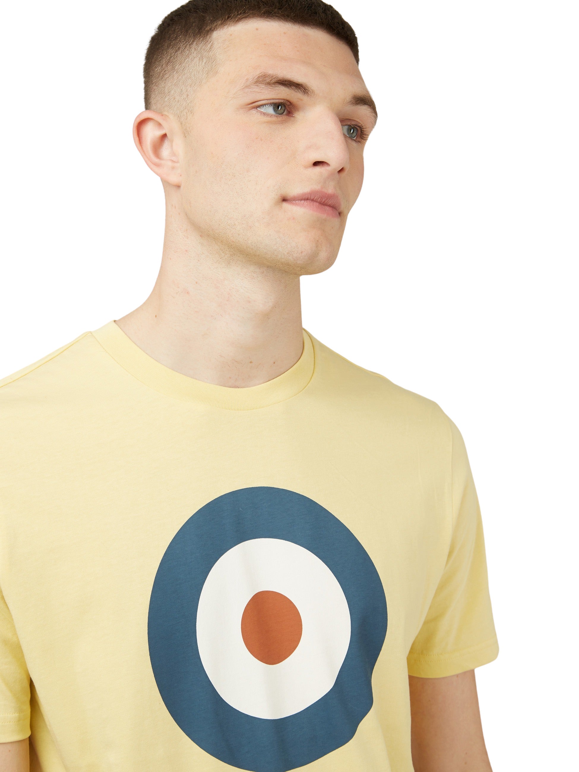 Ben Sherman Signature Target Print Tee - Lemon