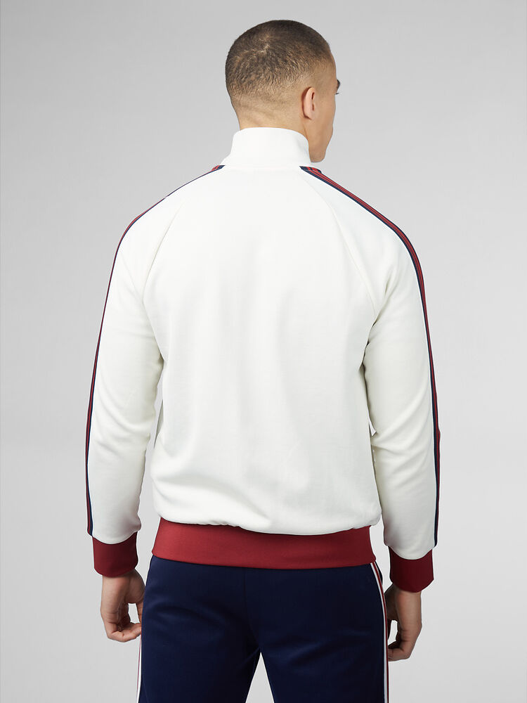 Ben Sherman House Taped Tricot Track Top - White