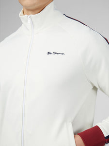 Ben Sherman House Taped Tricot Track Top - White