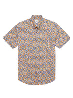 Load image into Gallery viewer, Ben Sherman Block Geo Print Short Sleeve Shirt - Ginger Tan
