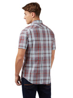 Load image into Gallery viewer, Ben Sherman Classic Check Short Sleeve Shirt - Light Blue
