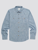 Load image into Gallery viewer, Ben Sherman Textured Plain Shirt - Blue Denim
