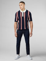 Load image into Gallery viewer, Ben Sherman Mod Knitted Ruby Polo - Dark Navy
