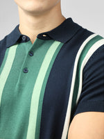 Load image into Gallery viewer, Ben Sherman Vertical Stripe Polo - Dark Navy
