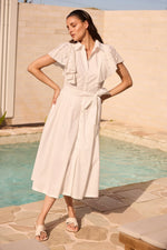 Load image into Gallery viewer, Brave and True Marigold Dress - White - Mitchell McCabe Menswear

