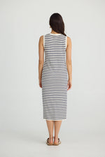Load image into Gallery viewer, Brave and True Squad Dress - Ecru With Navy Stripe - Mitchell McCabe Menswear
