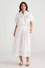 Load image into Gallery viewer, Brave and True Paris Skirt - White
