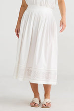 Load image into Gallery viewer, Brave and True Paris Skirt - White
