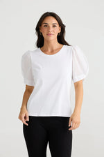 Load image into Gallery viewer, Brave and True Abigail Tee - White - Mitchell McCabe Menswear
