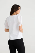 Load image into Gallery viewer, Brave and True Abigail Tee - White - Mitchell McCabe Menswear
