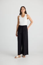 Load image into Gallery viewer, Brave and True Lana Linen Pant - Black
