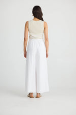 Load image into Gallery viewer, Brave and True Lana Linen Pant - White
