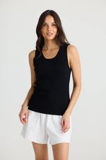 Load image into Gallery viewer, Brave and True Amba Solid Tank - Black - Mitchell McCabe Menswear
