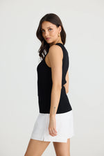 Load image into Gallery viewer, Brave and True Amba Solid Tank - Black - Mitchell McCabe Menswear
