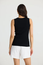 Load image into Gallery viewer, Brave and True Amba Solid Tank - Black - Mitchell McCabe Menswear

