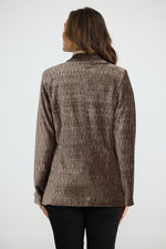 Load image into Gallery viewer, Brave and True Studio Blazer in Crinkle Velvet - Carob - Mitchell McCabe Menswear
