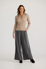 Load image into Gallery viewer, Brave and True Mimi Long Sleeve Top - Latte - Mitchell McCabe Menswear
