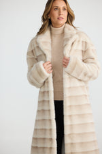 Load image into Gallery viewer, Brave and True New York Coat - Snow Stripe
