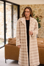 Load image into Gallery viewer, Brave and True New York Coat - Snow Stripe
