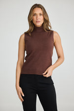 Load image into Gallery viewer, Brave and True Skye Knit Top - Chocolate Marle - Mitchell McCabe Menswear
