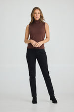 Load image into Gallery viewer, Brave and True Skye Knit Top - Chocolate Marle - Mitchell McCabe Menswear
