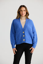 Load image into Gallery viewer, Brave and True Carrington Cardi - Mediterranean Blue
