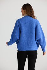 Load image into Gallery viewer, Brave and True Carrington Cardi - Mediterranean Blue

