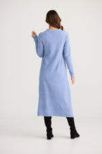 Load image into Gallery viewer, Brave and True Dandelion Long Knit Top - Powder Blue
