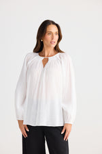 Load image into Gallery viewer, Brave and True Raphael Top - White
