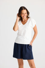 Load image into Gallery viewer, Brave and True Charli Tee - White
